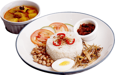 Nasi Lemak Kari Ayam